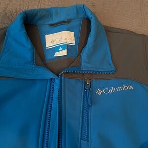 Columbia Blue and Gray Sportswear Jacket Mens Small
